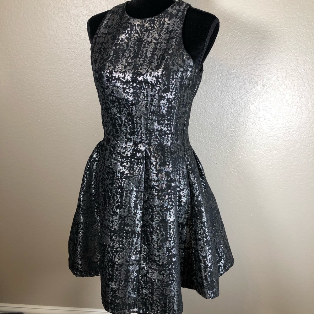 Do + Be JACQUARD DRESS‎ A-line Dress Fit and Flare Holiday Party New Years - Picture 5 of 11